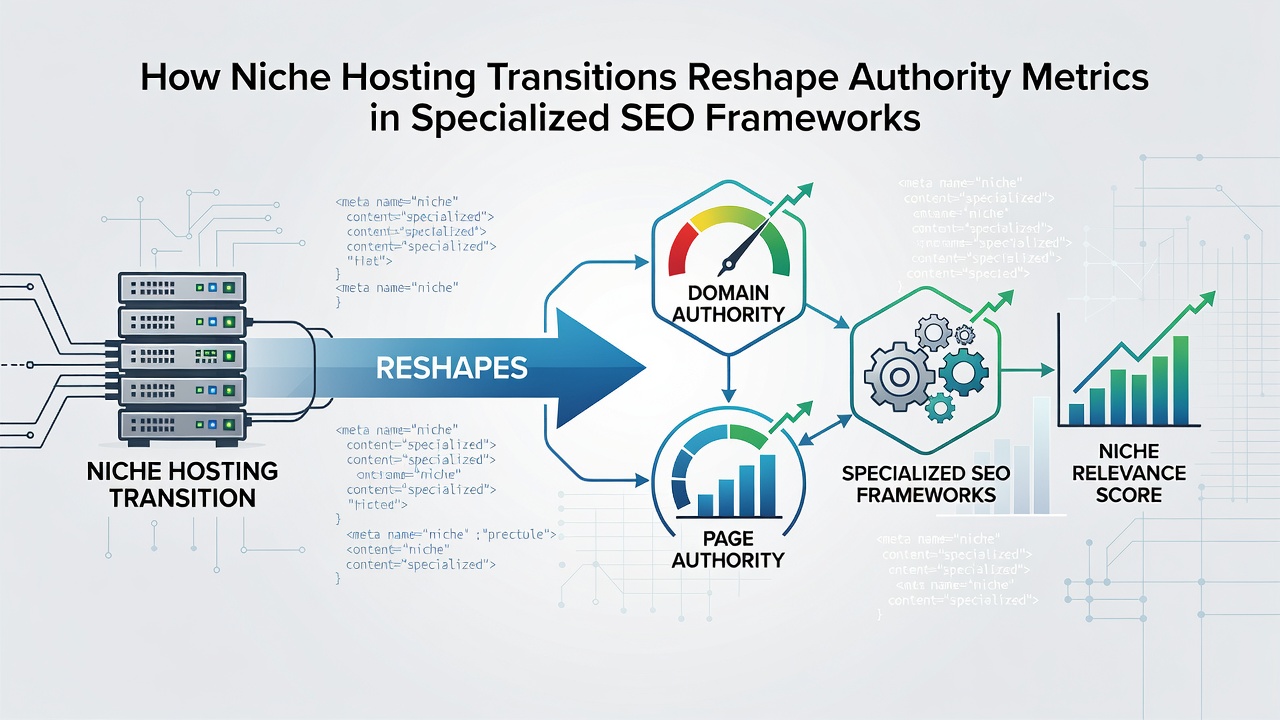 Chart displaying authority metric changes post-migration to niche hosting within specialized SEO environments