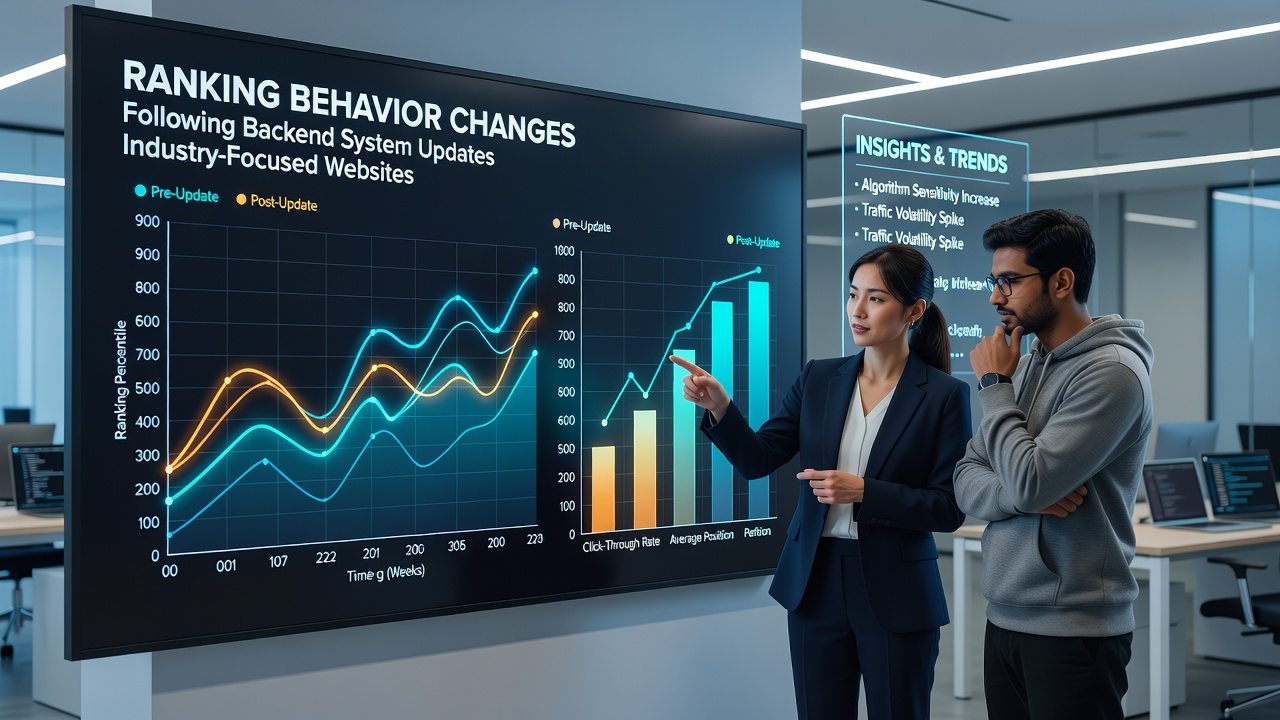 Insights into Ranking Behavior Changes Following Backend System Updates for Industry-Focused Websites